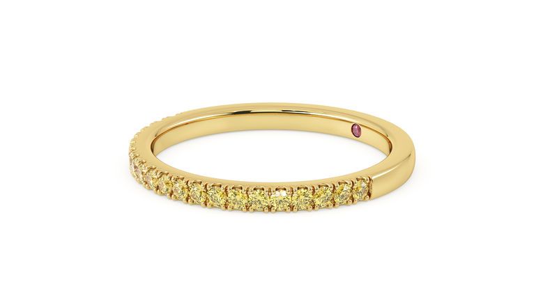 Taylor & Hart Freesia Wedding Ring 360 degree image 26