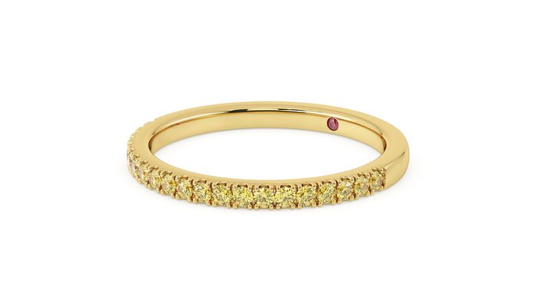Taylor & Hart Freesia Wedding Ring 360 degree image 27