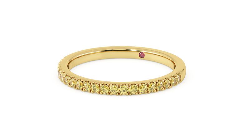 Taylor & Hart Freesia Wedding Ring 360 degree image 28