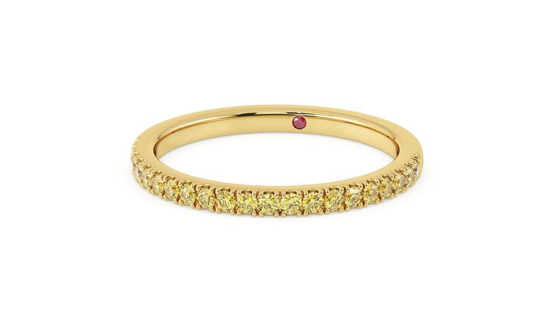 Taylor & Hart Freesia Wedding Ring 360 degree image 29