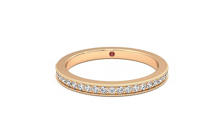 Taylor & Hart Gardenia Wedding Ring 360 degree image 0