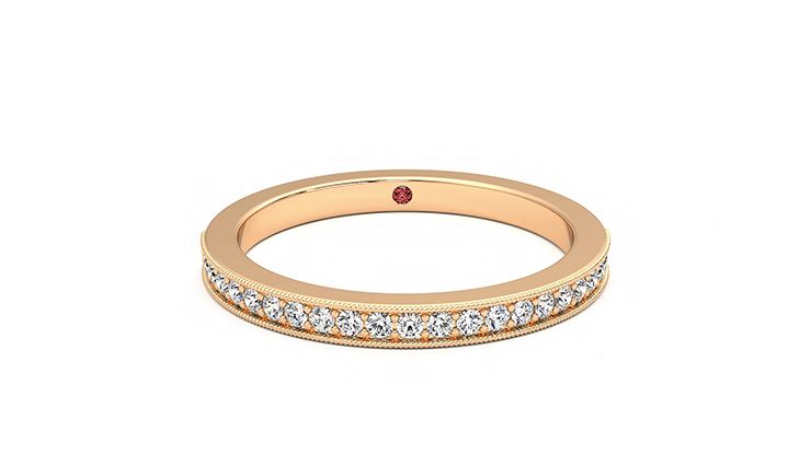 Taylor & Hart Gardenia Wedding Ring 360 degree image 1