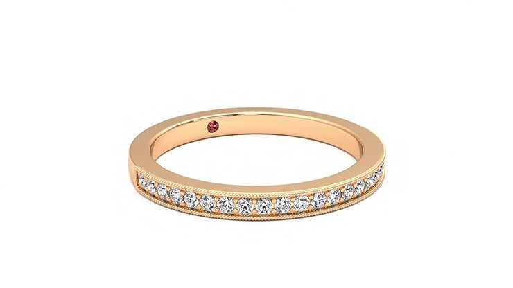 Taylor & Hart Gardenia Wedding Ring 360 degree image 5