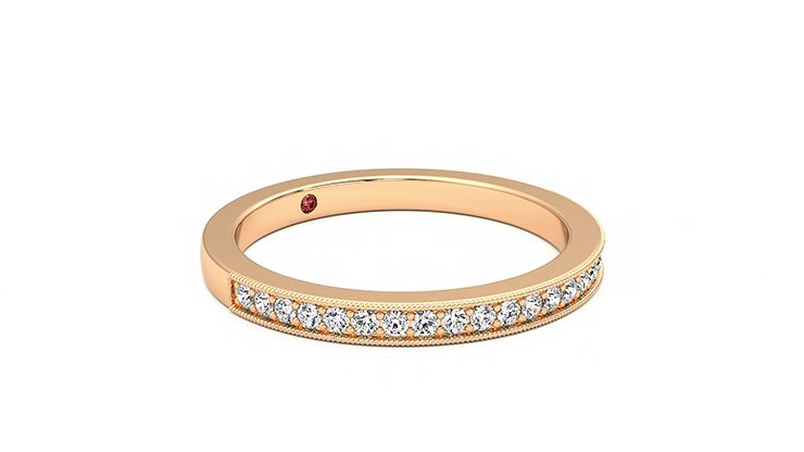 Taylor & Hart Gardenia Wedding Ring 360 degree image 6