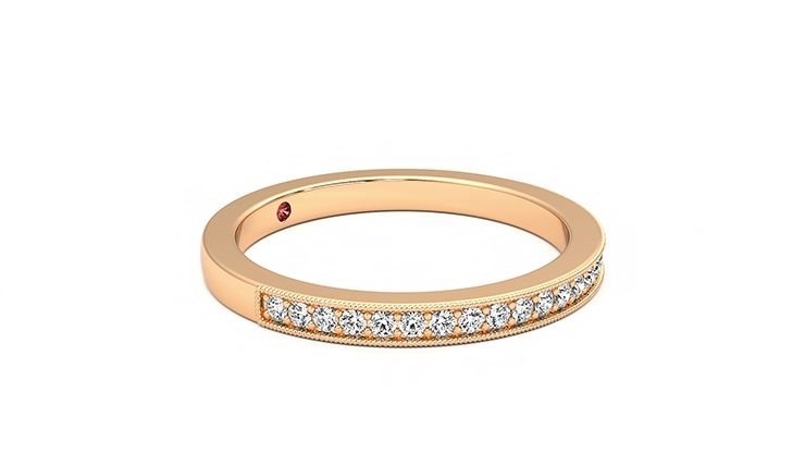 Taylor & Hart Gardenia Wedding Ring 360 degree image 7