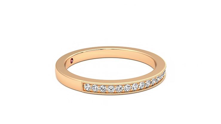 Taylor & Hart Gardenia Wedding Ring 360 degree image 8