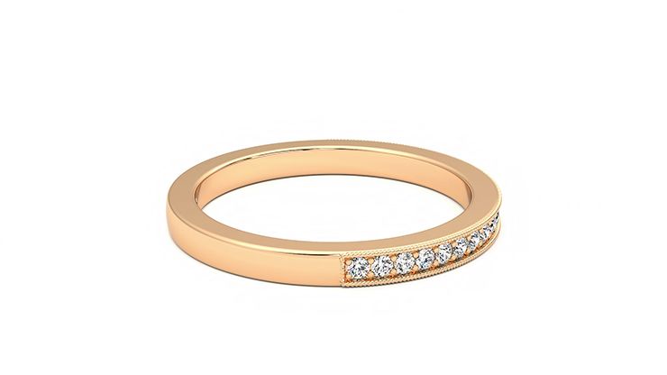Taylor & Hart Gardenia Wedding Ring 360 degree image 10