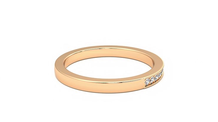 Taylor & Hart Gardenia Wedding Ring 360 degree image 12