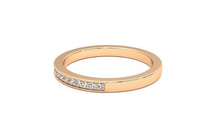 Taylor & Hart Gardenia Wedding Ring 360 degree image 20