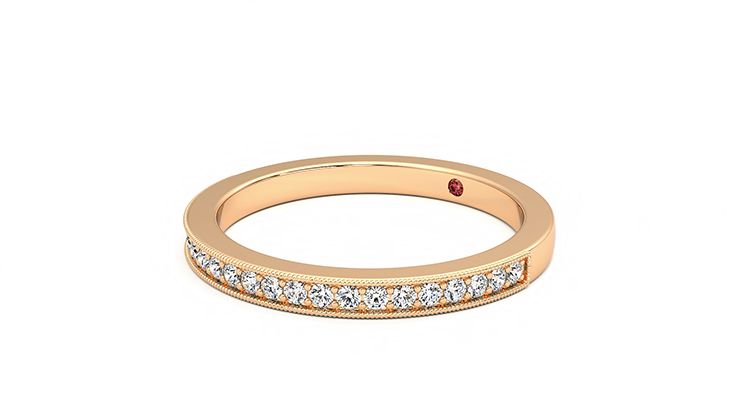 Taylor & Hart Gardenia Wedding Ring 360 degree image 24