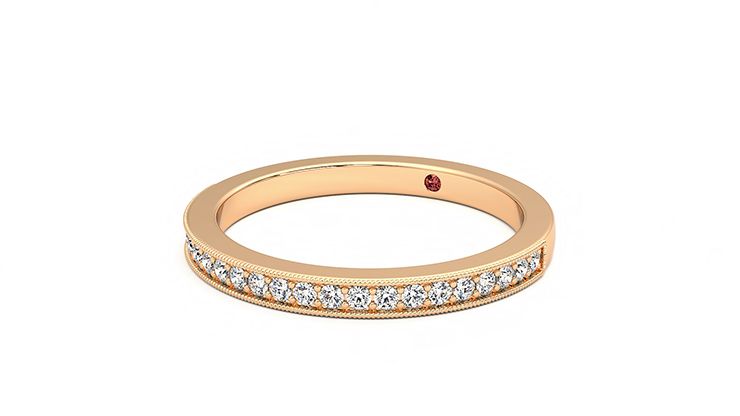 Taylor & Hart Gardenia Wedding Ring 360 degree image 25