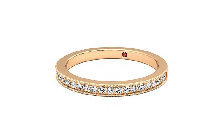 Taylor & Hart Gardenia Wedding Ring 360 degree image 26