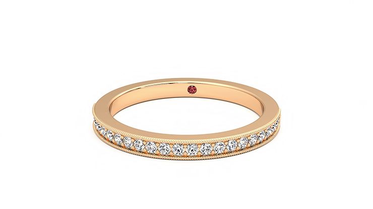 Taylor & Hart Gardenia Wedding Ring 360 degree image 28