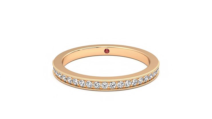 Taylor & Hart Gardenia Wedding Ring 360 degree image 29