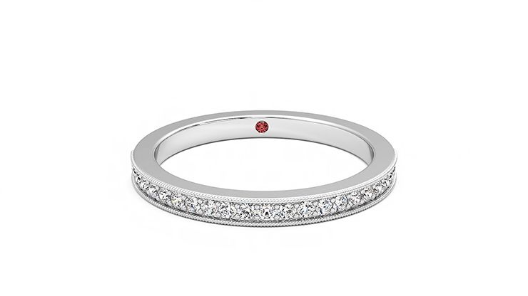 Taylor & Hart Gardenia Wedding Ring 360 degree image 1