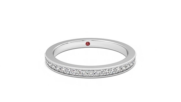 Taylor & Hart Gardenia Wedding Ring 360 degree image 2