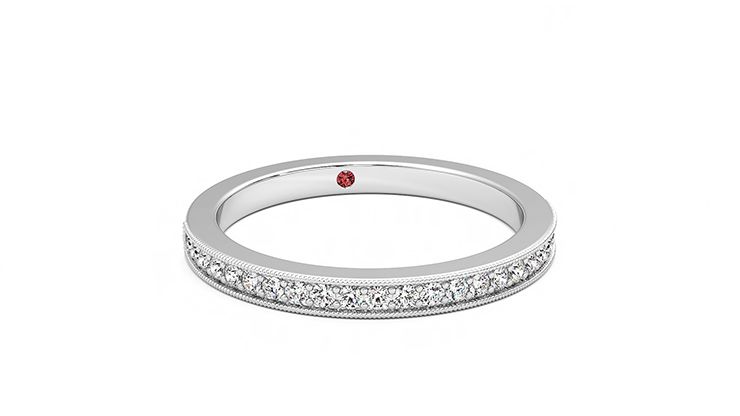 Taylor & Hart Gardenia Wedding Ring 360 degree image 3