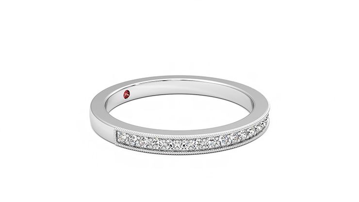 Taylor & Hart Gardenia Wedding Ring 360 degree image 7
