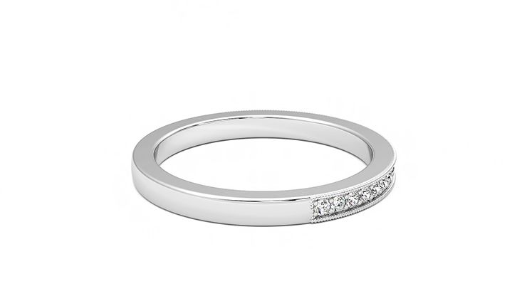 Taylor & Hart Gardenia Wedding Ring 360 degree image 11