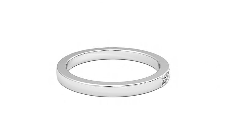 Taylor & Hart Gardenia Wedding Ring 360 degree image 13