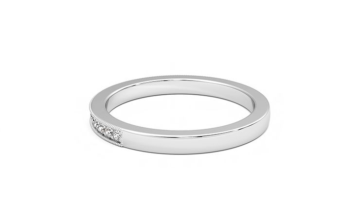 Taylor & Hart Gardenia Wedding Ring 360 degree image 18