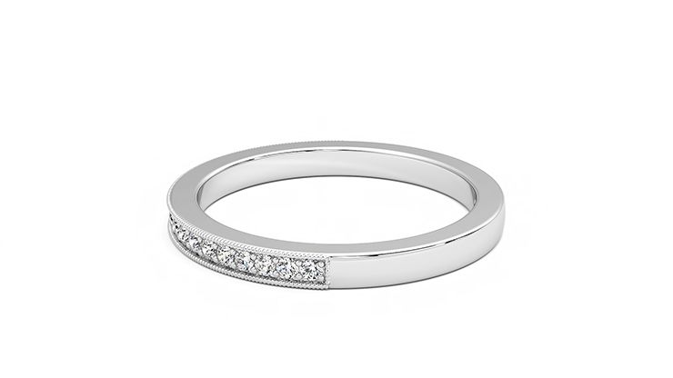 Taylor & Hart Gardenia Wedding Ring 360 degree image 20