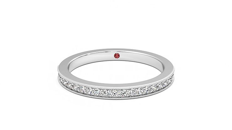 Taylor & Hart Gardenia Wedding Ring 360 degree image 29