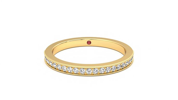 Taylor & Hart Gardenia Wedding Ring 360 degree image 0