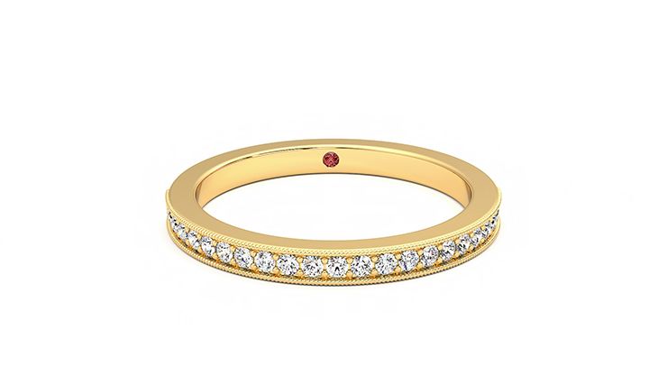 Taylor & Hart Gardenia Wedding Ring 360 degree image 1