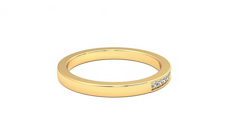Taylor & Hart Gardenia Wedding Ring 360 degree image 12