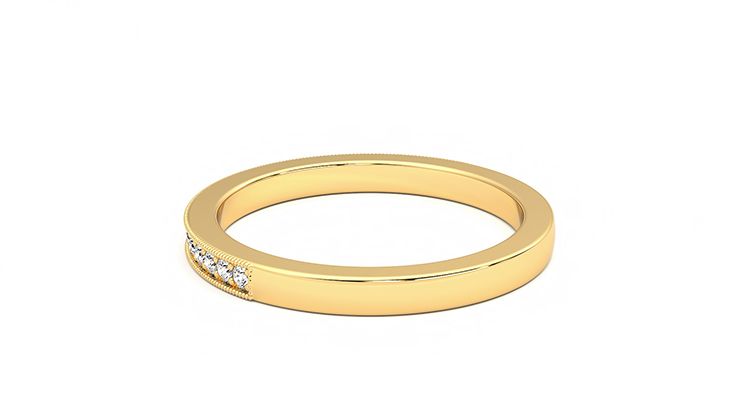 Taylor & Hart Gardenia Wedding Ring 360 degree image 18