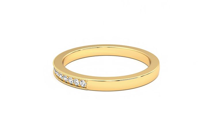 Taylor & Hart Gardenia Wedding Ring 360 degree image 19