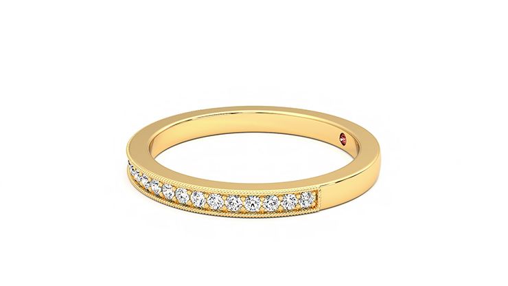 Taylor & Hart Gardenia Wedding Ring 360 degree image 22