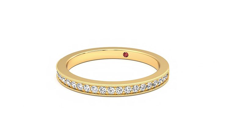 Taylor & Hart Gardenia Wedding Ring 360 degree image 26