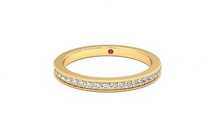 Taylor & Hart Gardenia Wedding Ring 360 degree image 28