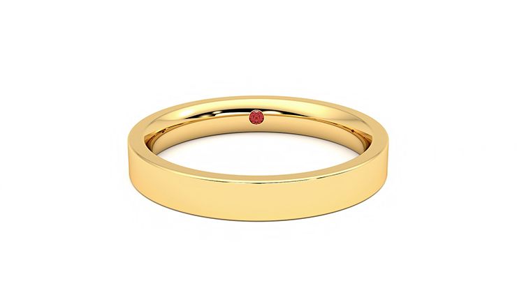 Taylor & Hart Hawthorn Wedding Ring 360 degree image 1