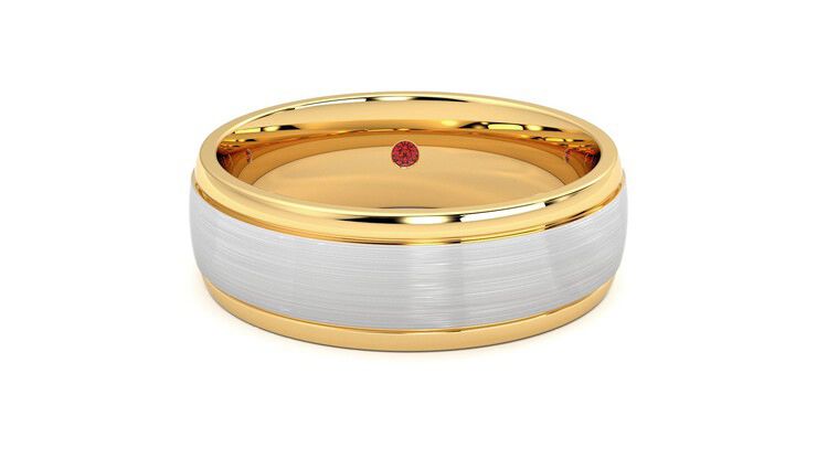 Taylor & Hart Heath Wedding Ring 360 degree image 1