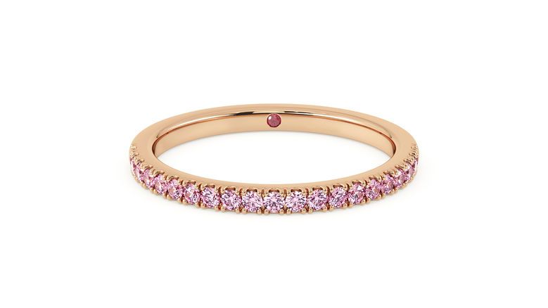 Taylor & Hart Hibiscus Wedding Ring 360 degree image 0