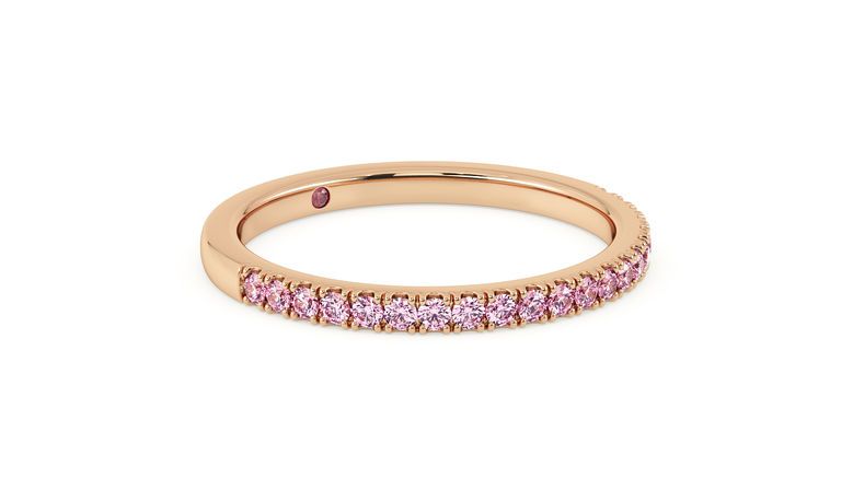 Taylor & Hart Hibiscus Wedding Ring 360 degree image 3