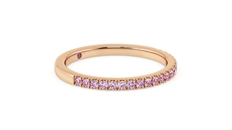 Taylor & Hart Hibiscus Wedding Ring 360 degree image 4