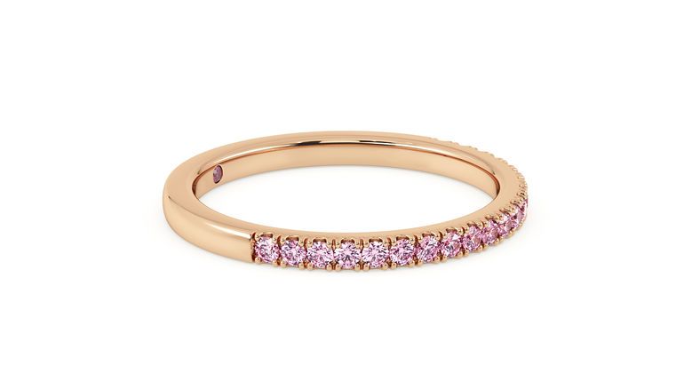 Taylor & Hart Hibiscus Wedding Ring 360 degree image 5