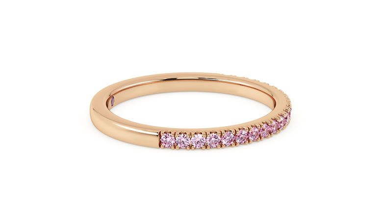 Taylor & Hart Hibiscus Wedding Ring 360 degree image 6