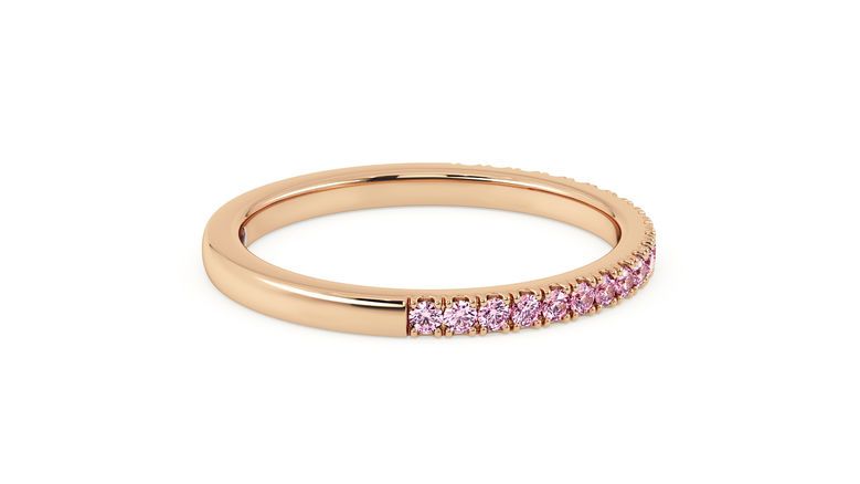 Taylor & Hart Hibiscus Wedding Ring 360 degree image 7
