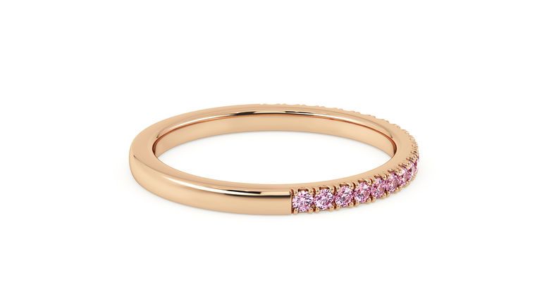 Taylor & Hart Hibiscus Wedding Ring 360 degree image 8