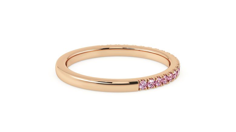Taylor & Hart Hibiscus Wedding Ring 360 degree image 9