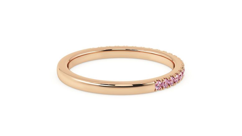 Taylor & Hart Hibiscus Wedding Ring 360 degree image 10