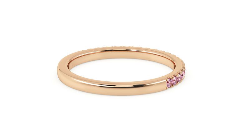 Taylor & Hart Hibiscus Wedding Ring 360 degree image 11