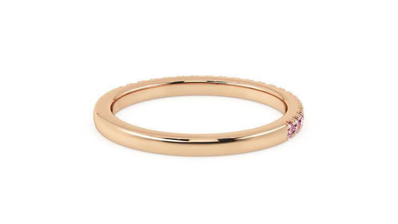 Taylor & Hart Hibiscus Wedding Ring 360 degree image 12