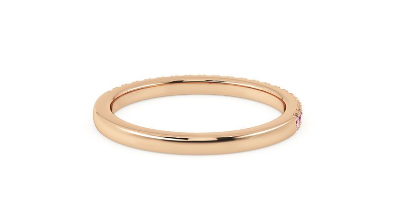 Taylor & Hart Hibiscus Wedding Ring 360 degree image 13