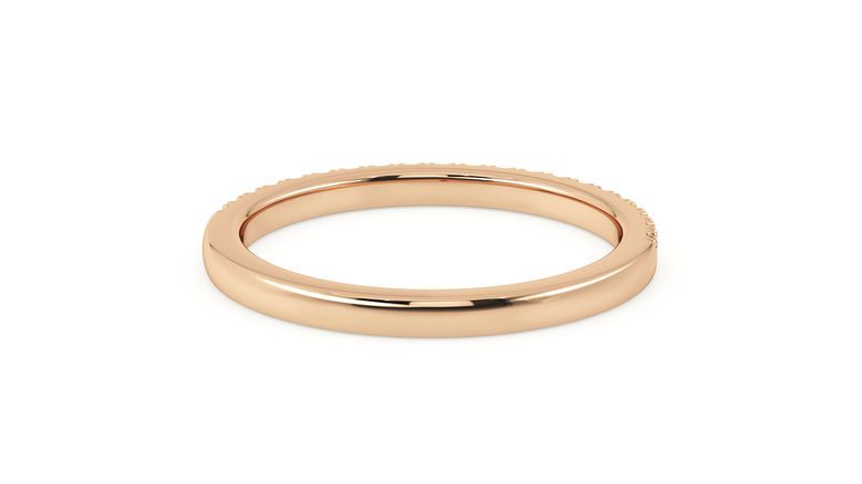 Taylor & Hart Hibiscus Wedding Ring 360 degree image 14